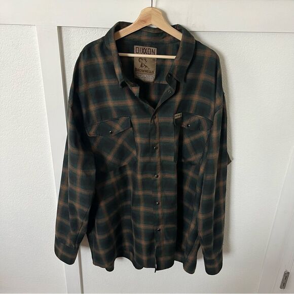 Dixxon Men's 5XL  Brownells Flannel Button-down Shirt - Picture 1 of 7
